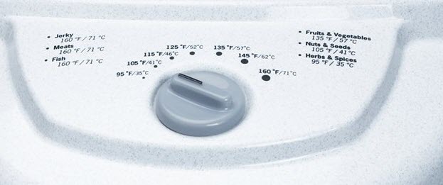 temperature setting in food dehydrator