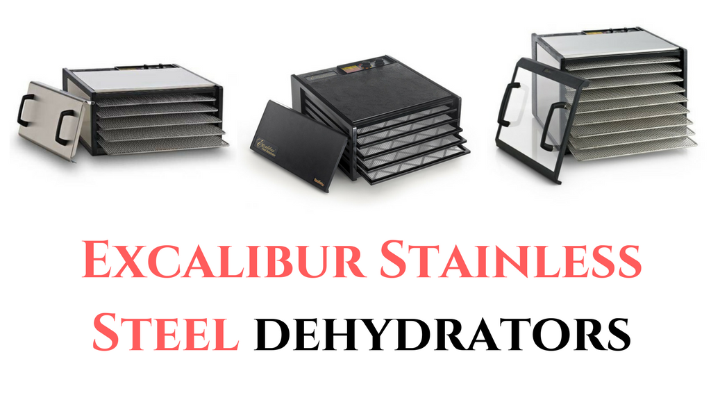 Excalibur 9-Tray Stainless Steel Dehydrator w/Stainless Steel Trays and  Door Model D900SHD